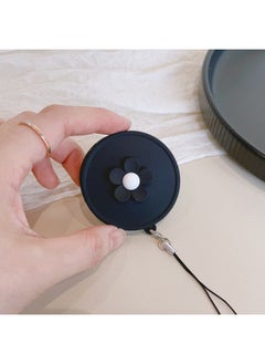 Color Picture Suitable For Fujifilm Instax Mini Evo Special Silicone Lens Cover Camera Protective Cover-Color:Black Cover-small Black Flower