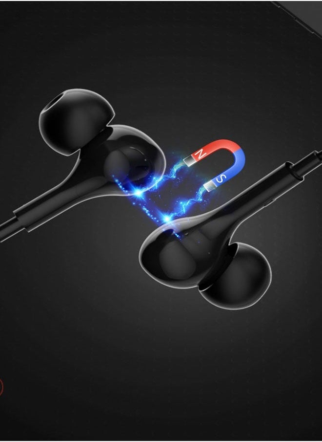 Generic In-Ear Noise-Cancelling Wired Earbuds With Microphone, Hi-Fi Stereo, Volume Control, USB Class C Headphones For IPhone 15 Plus/Samsung S24 Ultra/S23/S21...(Black)  - Image 5