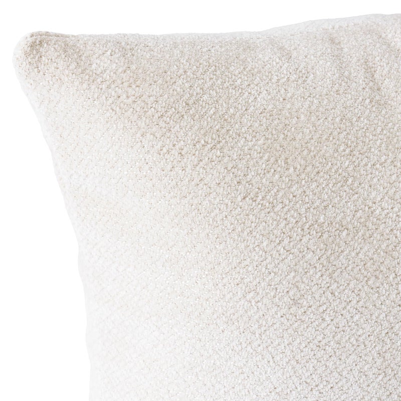 Eminence Home Milano Textured Filled Cushion with Down Alternative Filling Ultimate Comfort for Decorative Cushion Bed, Couch, Sofa and Supportive Use, Premium Square Pillow 35x50cm - Light Beige, 1 Piece - Image 2