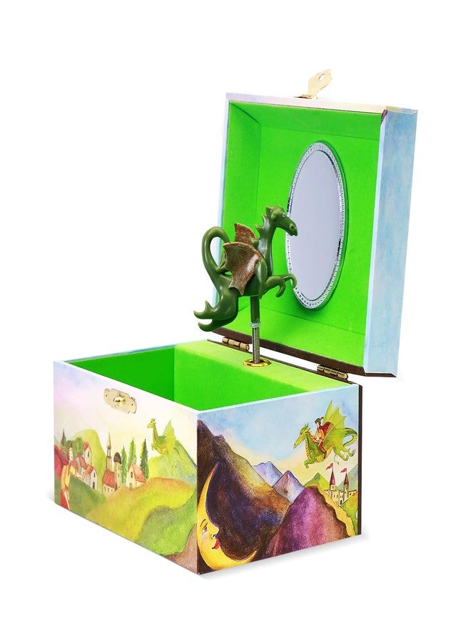 Enchantmints Playful Dragon Musical Jewelry Box for Girls & Boys Dragon Spins to "The Sorcerer's Apprentice" Treasure Storage - Image 1