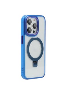 For iPhone 13 Pro Starlink Stand Clear Magsafe Phone Case(Blue)