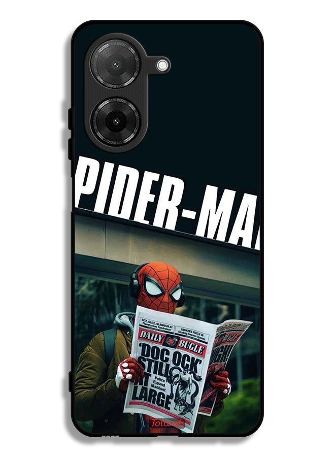 Tolwak Xiaomi Redmi A5 4G Protective Case Cover Spiderman Reading Newspaper - Image 1