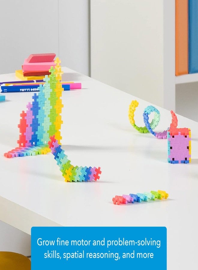 Plus-Plus PLUS PLUS - Tropical Mix 240 Piece Tube & Green Baseplate Duo - Construction Building Stem/Steam Toy, Interlocking Mini Puzzle Blocks for Kids - Image 3