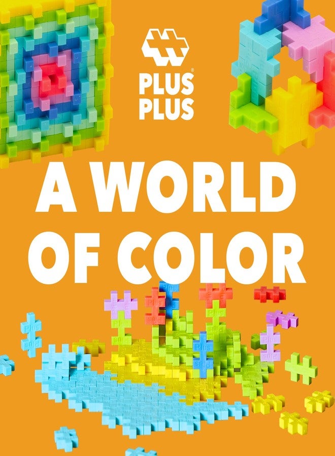 Plus-Plus PLUS PLUS - Tropical Mix 240 Piece Tube & Green Baseplate Duo - Construction Building Stem/Steam Toy, Interlocking Mini Puzzle Blocks for Kids - Image 4