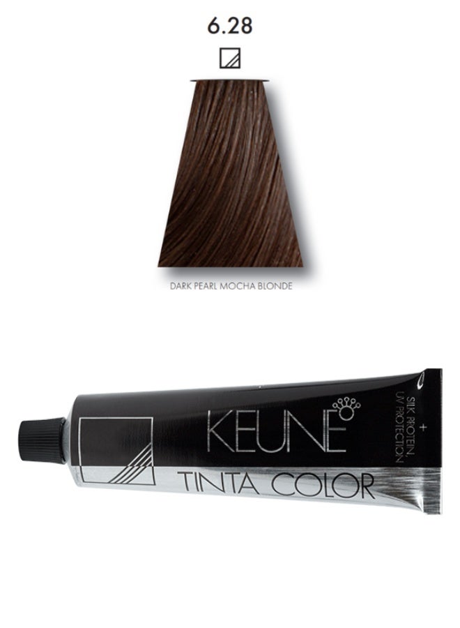 كين صبغة شعر من تينتا كيون رقم 6.28 لون أشقر لؤلؤي داكن موكا - Image 1
