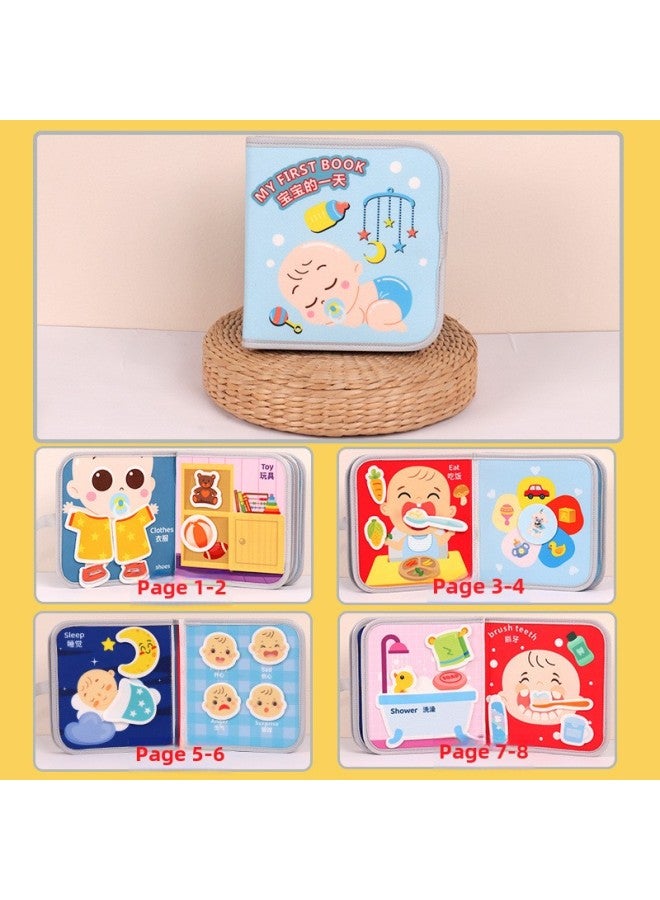 Children And Babies Tear Books Felt Cloth Tear Not To Rip Early Education Kai An Jing Infant Children 1 To 3 Years Old Early Education-Colour:Animal Koala Arrival Quiet Book With Gift Bag  - Image 5