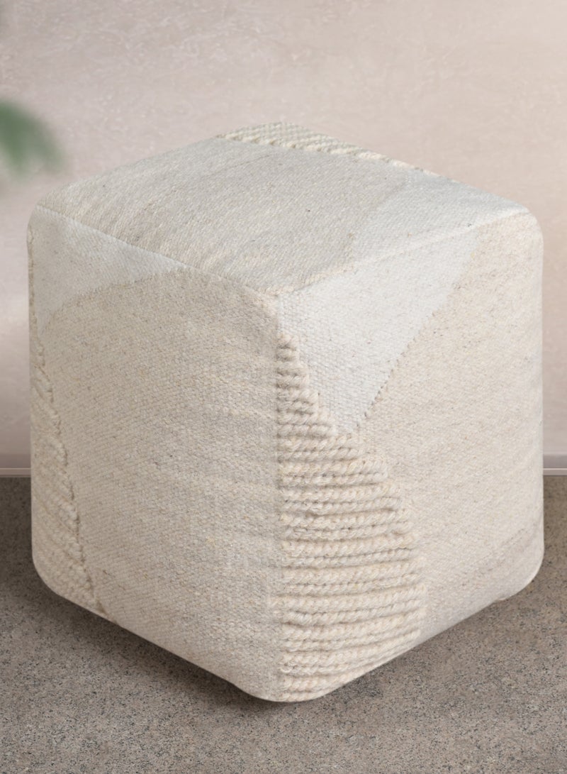 لوفت باول، بوف مربع، 40 × 40 × 40 سم، قماش، عاجي - Image 2