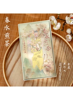Generic Mr. Paper Chinese Landscape Metal Bookmark Pendant Spring water fried tea 