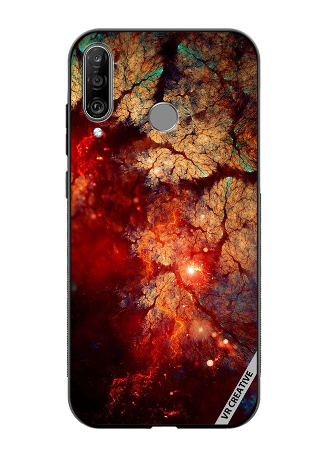 VR CREATIVE Protective Case Cover For Huawei P30 Lite Abstract, Fractal, Shine, Bright Red Design Multicolour - Image 1