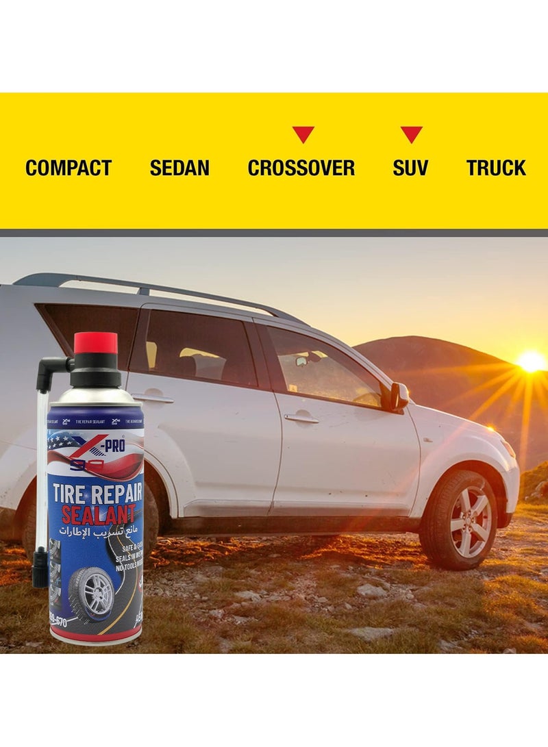 Xpro Combo - Buy 3PC Tire Repair Sealant - Fast-Acting Puncture Fix, Ideal for Cars, Bikes, and Motorcycles, 450ml X99-670 - Image 4