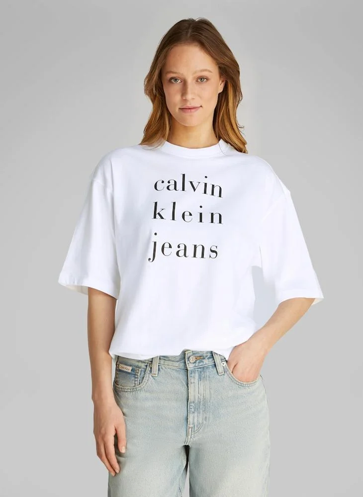 Calvin Klein Jeans Graphic Crew Neck T-Shirt
