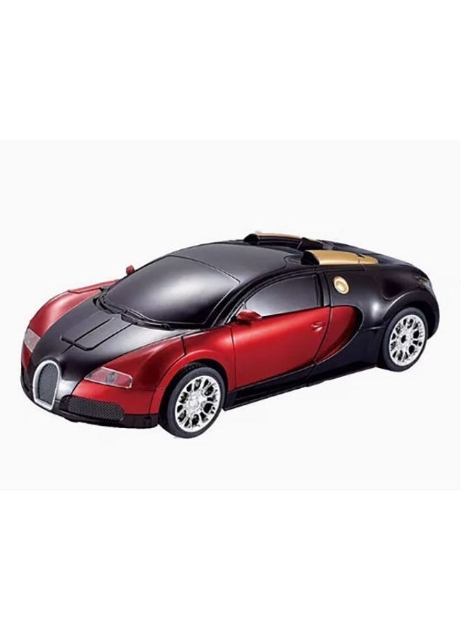 Generic - Children's Remote Control Car Robot Transformation Toy Boy Girl Toy Gift Robot Intelligent Car (Red) - Image 1