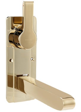 Kohler Kohler - 10863IN-4ND-AF Singulier Wall Mount Single Control Lavatory Faucet, Without Drain (Vibrant French Gold)  - Image 1