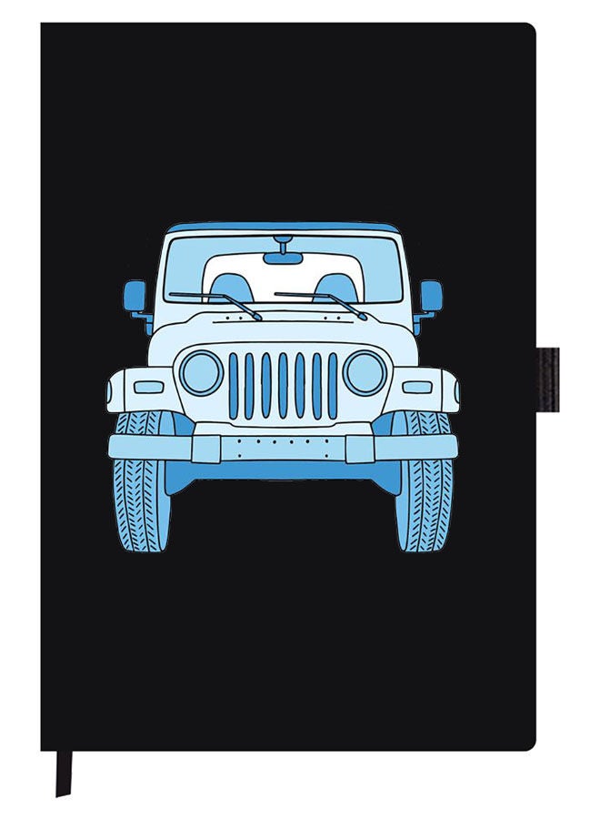 Theodor Designer A5 Thick Black Hardcover Notebook Jeep - Image 1