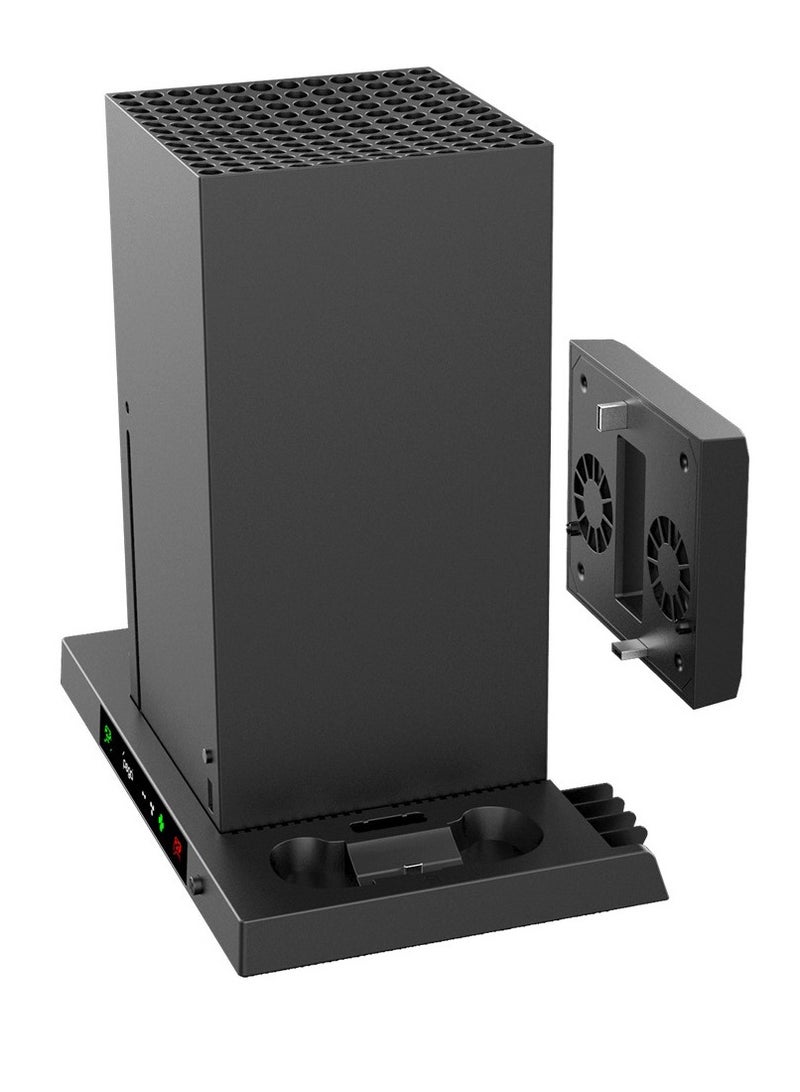 Game console multi-function cooling base smart charger earphone hanger card storage rack - Image 2