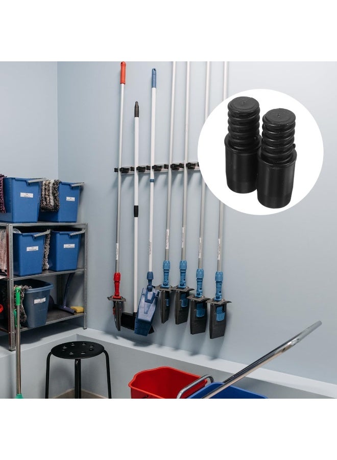 Plastic Broom Extension - 10-Piece Broom and Mop Handle Adapter Set - Threaded and Durable for Attaching and Extending Broom Pole - Image 5