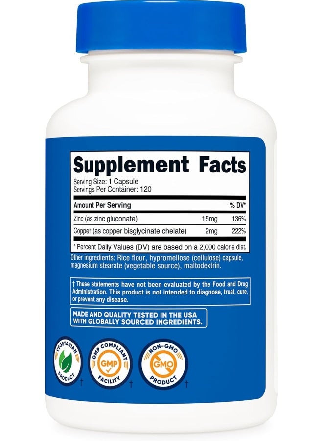 Nutricost Zinc + Copper Capsules - Image 5