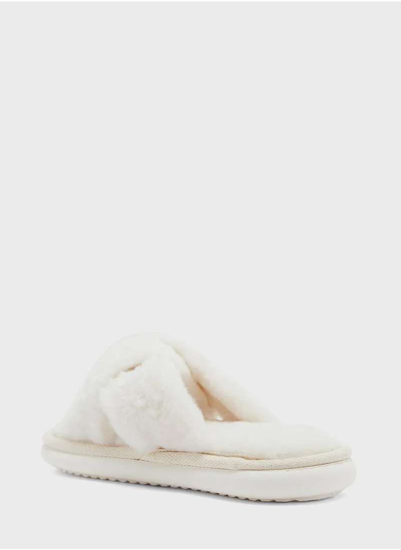 Ginger Crossover Fluffy Bedroom Slipper