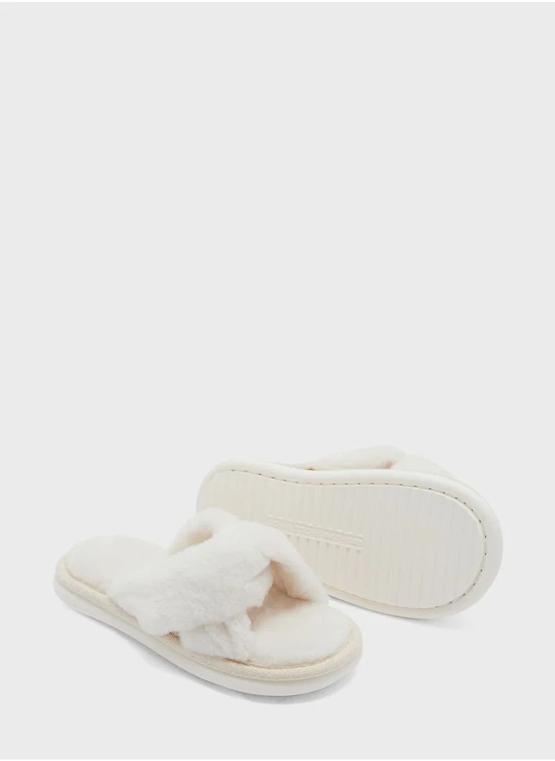 Ginger Crossover Fluffy Bedroom Slipper
