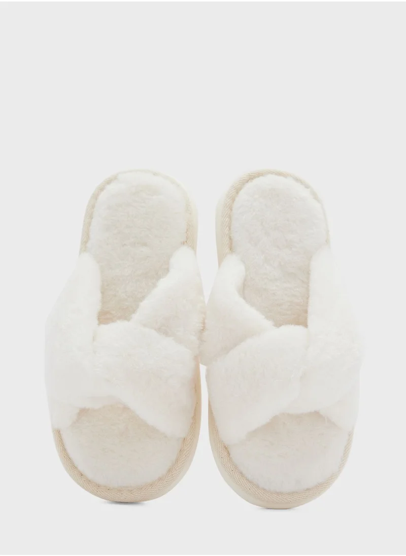 Ginger Crossover Fluffy Bedroom Slipper