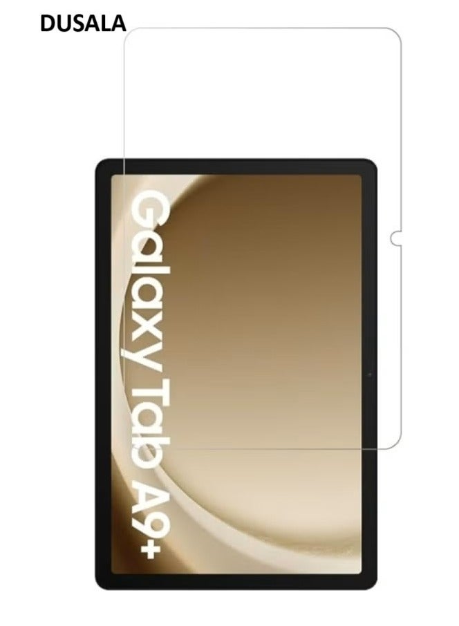 DUSALA Screen protector for Samsung Galaxy Tab A9 Plus 11 inch 2023 Edge to Edge Full Screen Coverage Anti Scratch Tempered Glass - Image 1