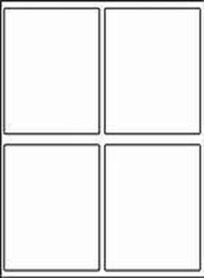 Sehgal Store Easy Ship Sticky Paper A4 Size ST 4 Label Sheets - Easy-Peel, Multipurpose Labels for Mailing and Filing, Perfect for Organizing, Shipping, and Office Use Pack of (100) - Image 3