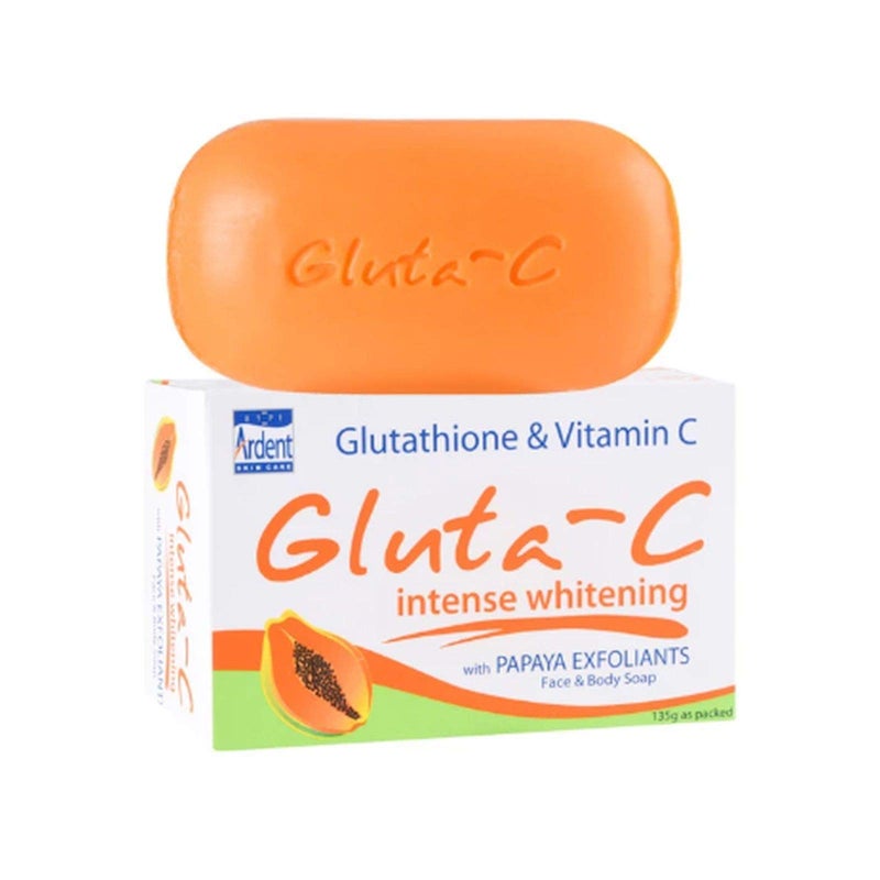 GLUTA C صابون تفتيح البشرة GLUTA C مع مقشرات البابايا