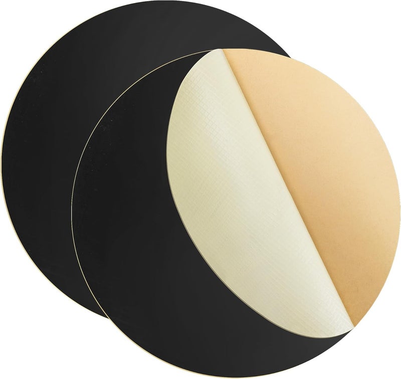Adnee 2 Pcs Pond Liner Repair Patch-10 Inches Round Self-Adhesive EPDM Liner Repair Patch Kit-Thickened Rubber Pond Liner Seam for EPDM Garden Pond Patch Cover Repair - Image 1