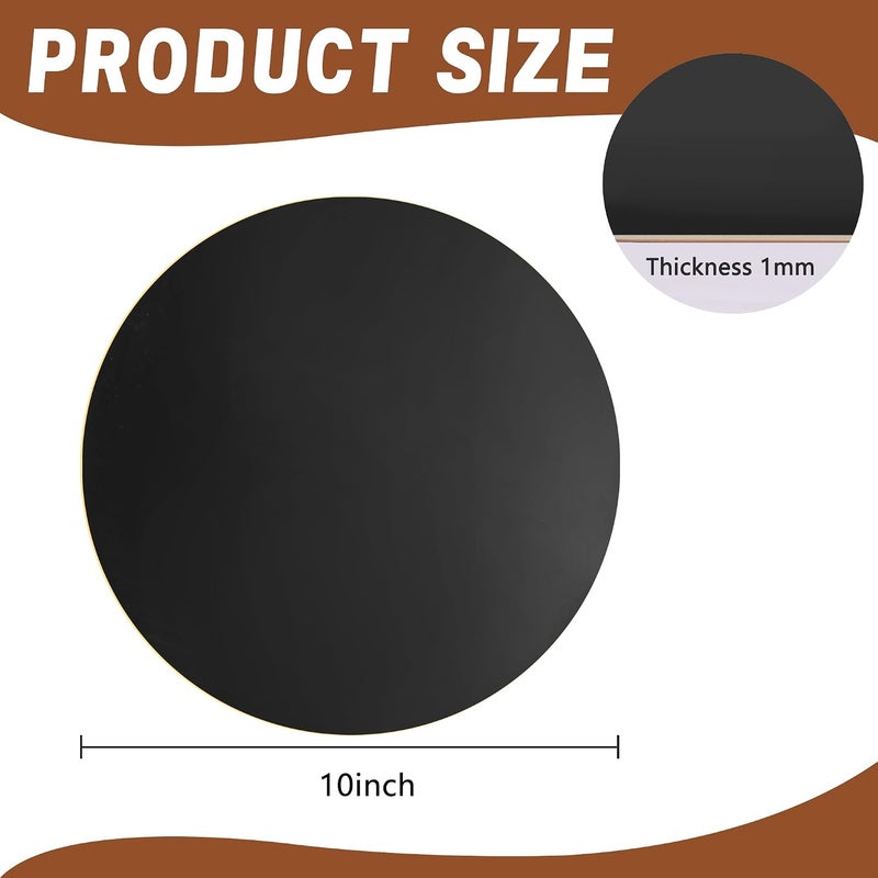 Adnee 2 Pcs Pond Liner Repair Patch-10 Inches Round Self-Adhesive EPDM Liner Repair Patch Kit-Thickened Rubber Pond Liner Seam for EPDM Garden Pond Patch Cover Repair - Image 2