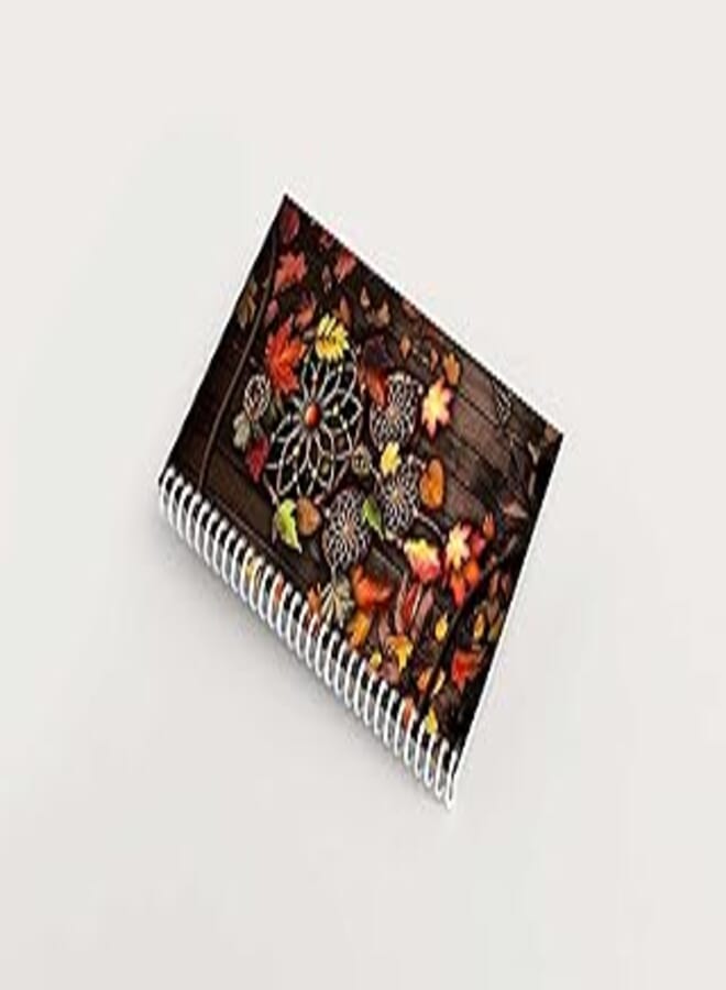 Premium Notebook - 100 Pages, 15 x 8in - Dream Catcher in Autumn