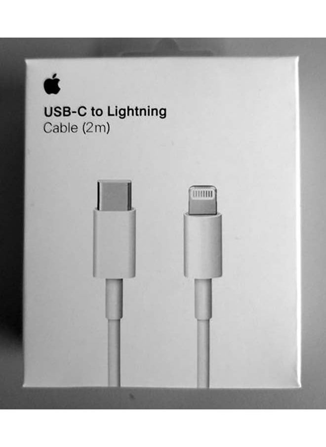 Generic - USB-C To Lightning Cable - 2 Meter White - Image 1