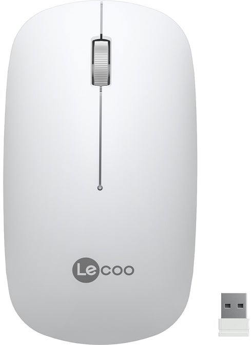 WS214 1200 DPI 4 Button Wireless Mouse White