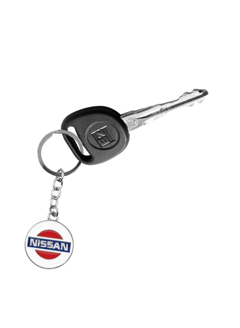 Nissan NISSAN Logo Metal Car Keychain Key Ring 1 PCS  - Image 3