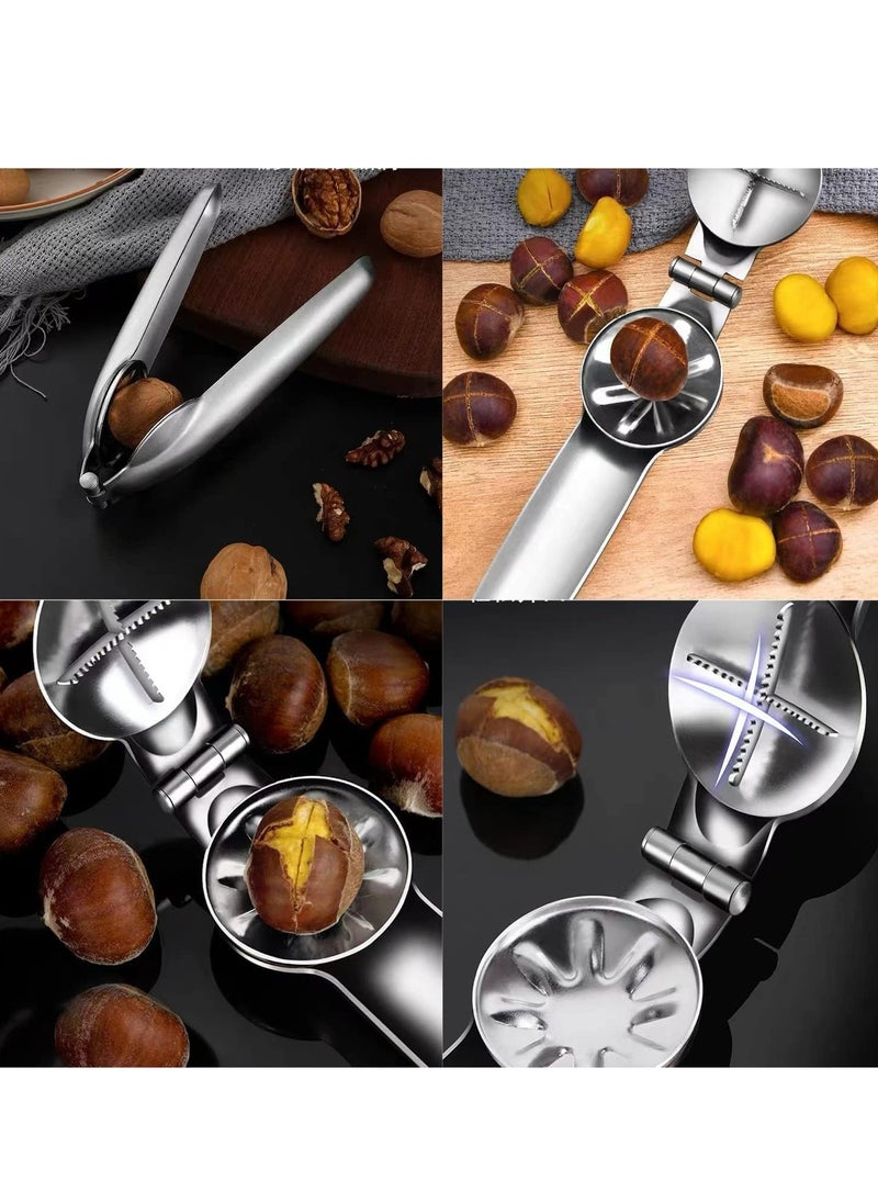 Oasisgalore Stainless Steel Chestnut Cutter, Opener, Cracker, Peeler, Nut Cutter Tool  - Image 3
