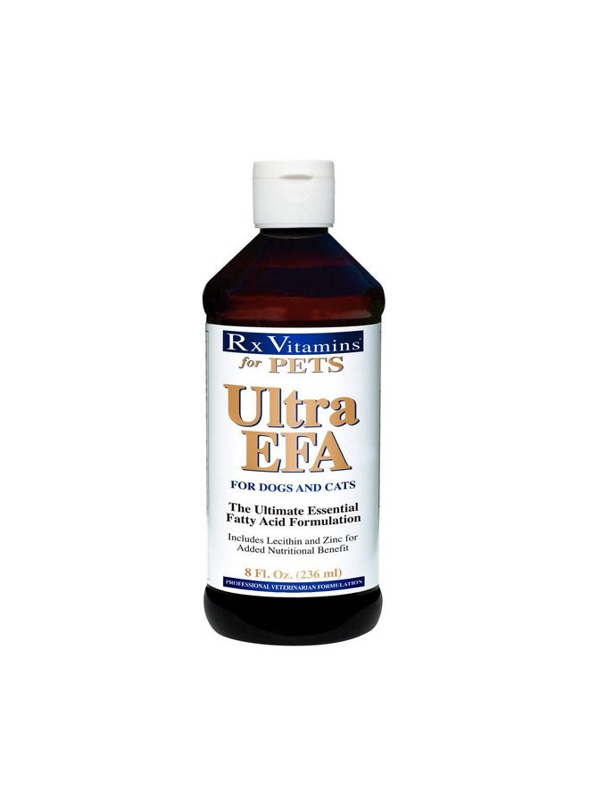 Rx Vitamins - Rx Vitamins for Pets Ultra EFA for Dogs & Cats - Veterinary Essential Fatty Acid Formula - Help Joint Pain & Stiffness - 8 fl. oz. - Image 1