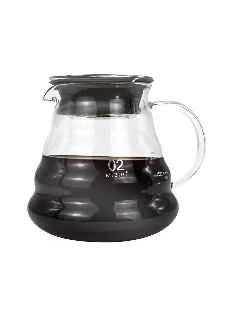 ميبرو مجموعة تقطير ادوات آلة القهوة المختصة V60 تحتوي على 5 قطع صب فوق القهوة بالتنقيط والتقطير - Image 3