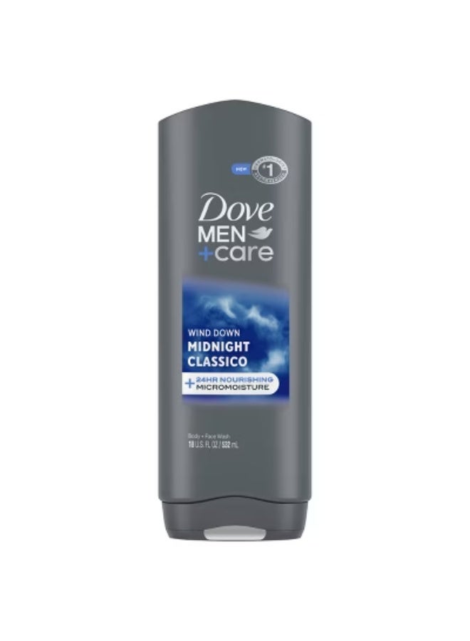 Dove Men+Care Midnight Classic Body + Face Wash 532ML