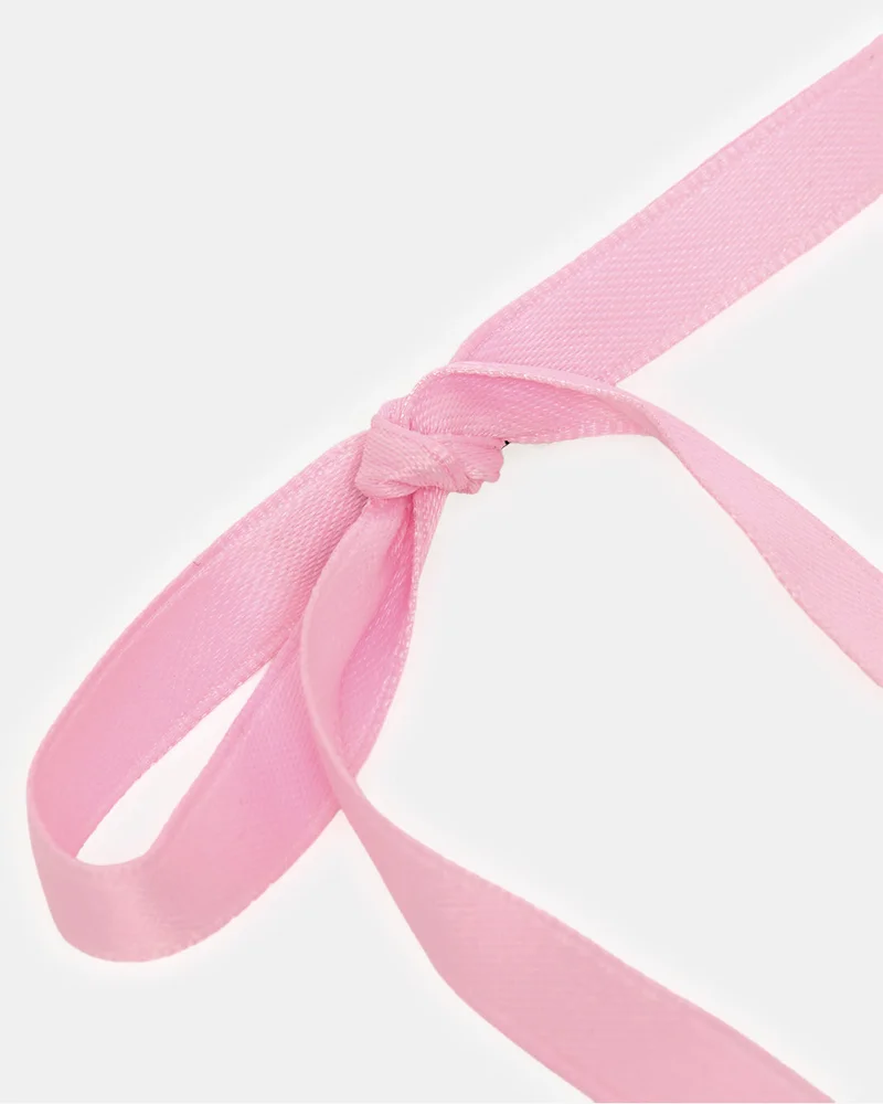 REDTAG Girls Pink Ribbon Hair Claw