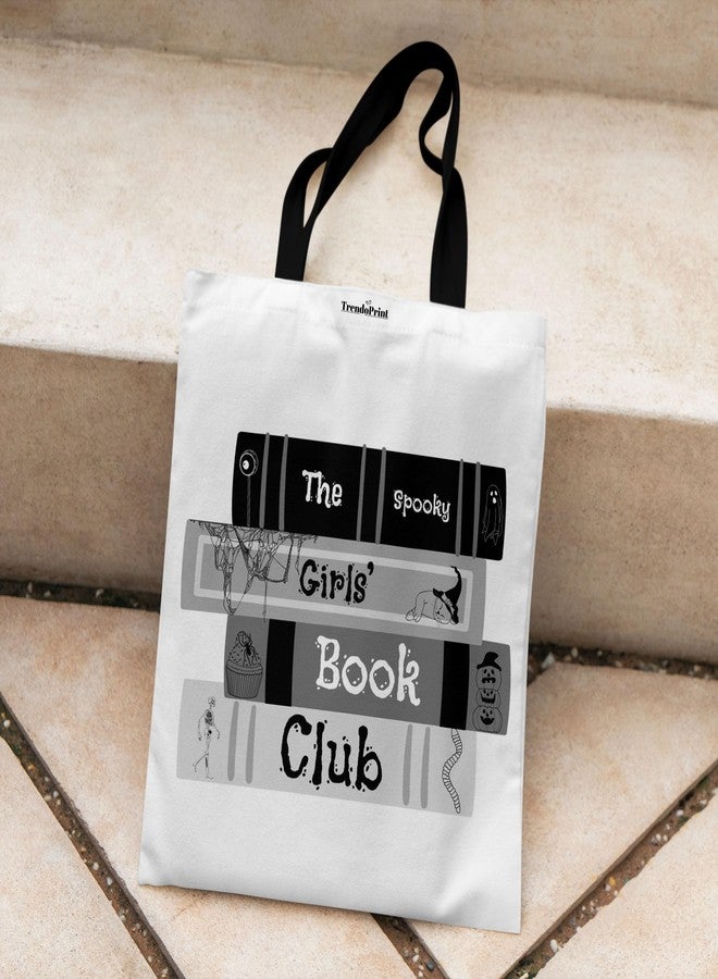 TrendoPrint Canvas White Tote Bags for Women with Zip 15Kgs Capacity, College Bag for Girls, 100% Organic Cotton Tote Bag for Shopping, Travel &Beach WT25-02 - Image 3