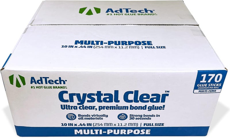 Adtech Hot Glue Sticks, 10 Inch Full Size, Clear, 170 Sticks - Image 2
