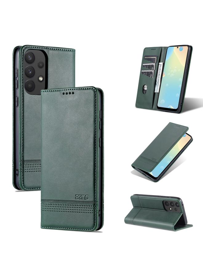 Case For Samsung Galaxy A73 5G Magnetic Calf Texture Flip Leather Phone Case