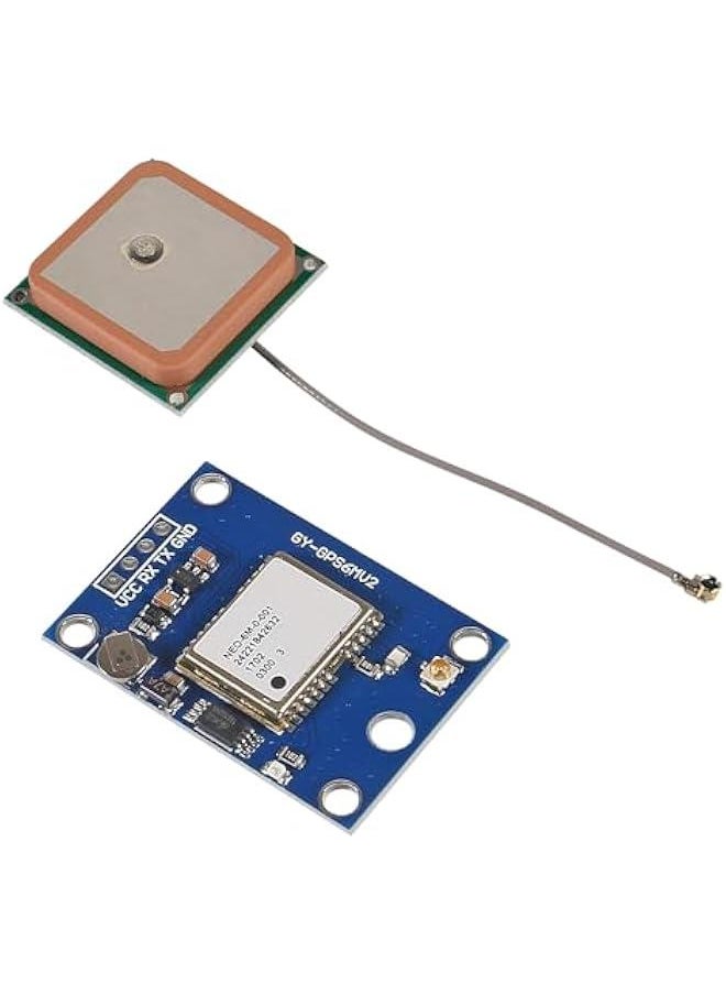 Arabest - 2PCS GY-NEO6MV2 NEO-6M GPS Flight Controller Module 3V-5V with Super Strong Ceramic Antenna EEPROM APM 2.5 for for Arduino IOT Pi GPIO Flight Control - Image 1