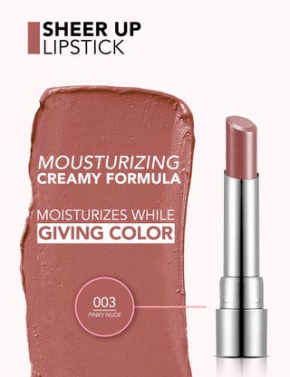 Flormar Sheer Up Lipstick 003 Pinky Nude Pinky Nude - view 3