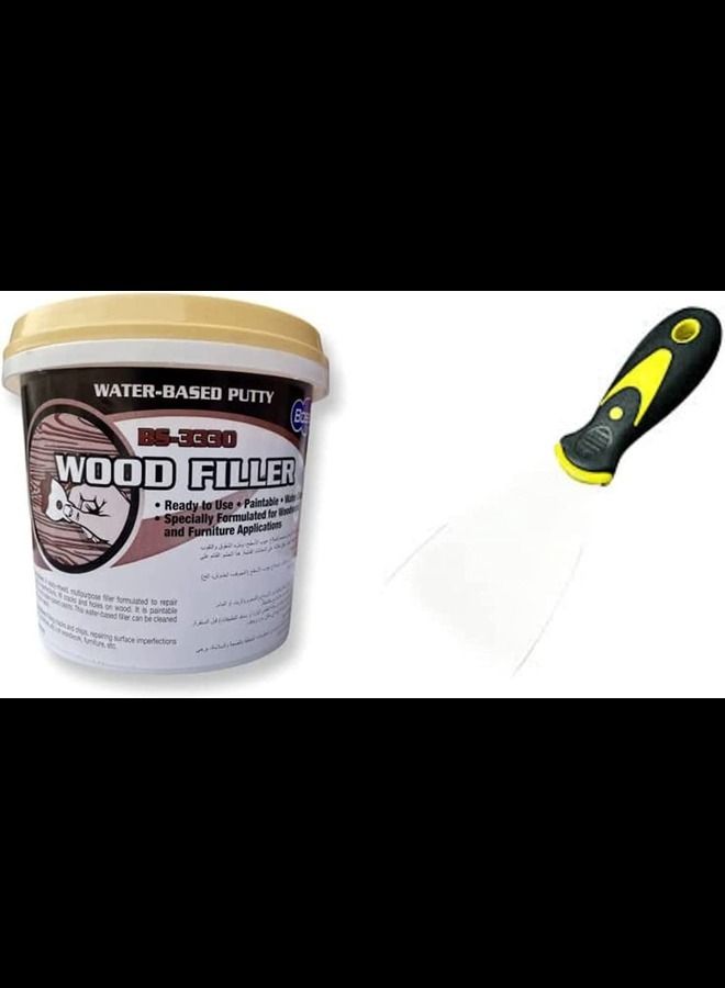 Water Based Wood Filler with Scrapper 1kg