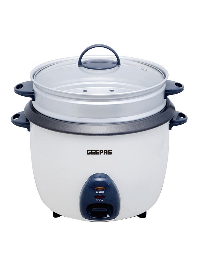 GEEPAS Electric Rice Cooker 1 L 400 W GRC4325 White/Black/Clear - Image 1