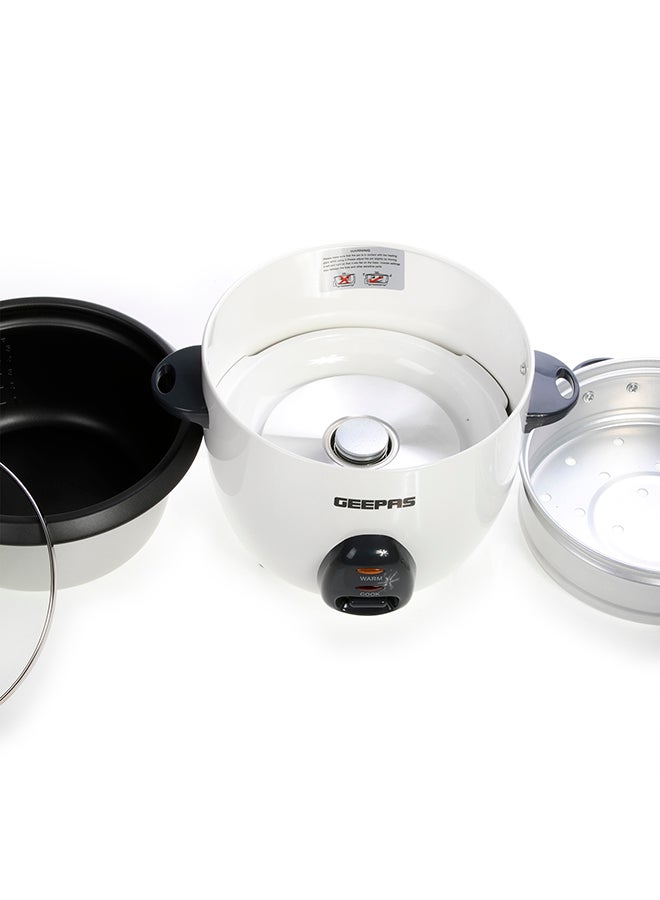 GEEPAS Electric Rice Cooker 1 L 400 W GRC4325 White/Black/Clear - Image 5