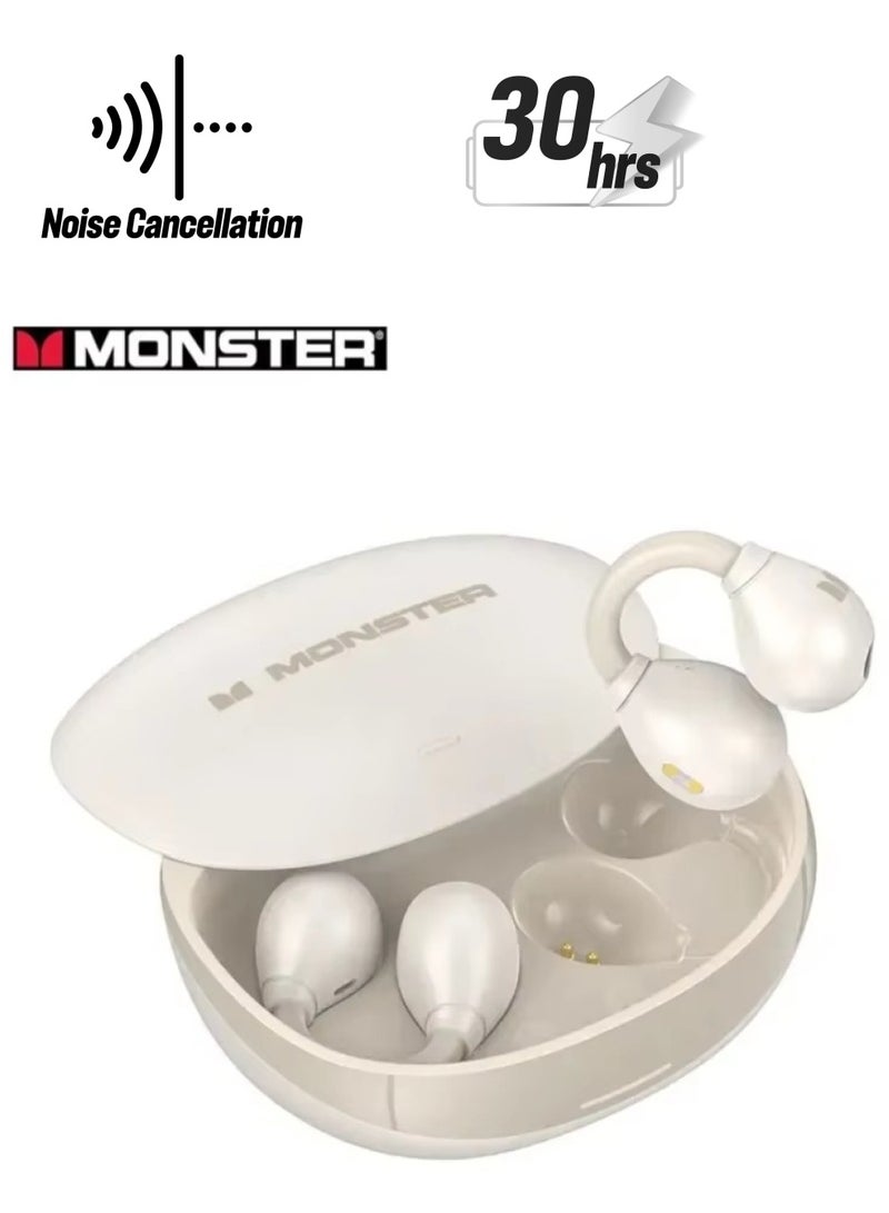 Monster Open Ear AC500 Bluetooth Earbuds New Wireless for Conduction Sports Headphones Waterproof Noise-cancelling With Mic Earpbuds  - Image 1