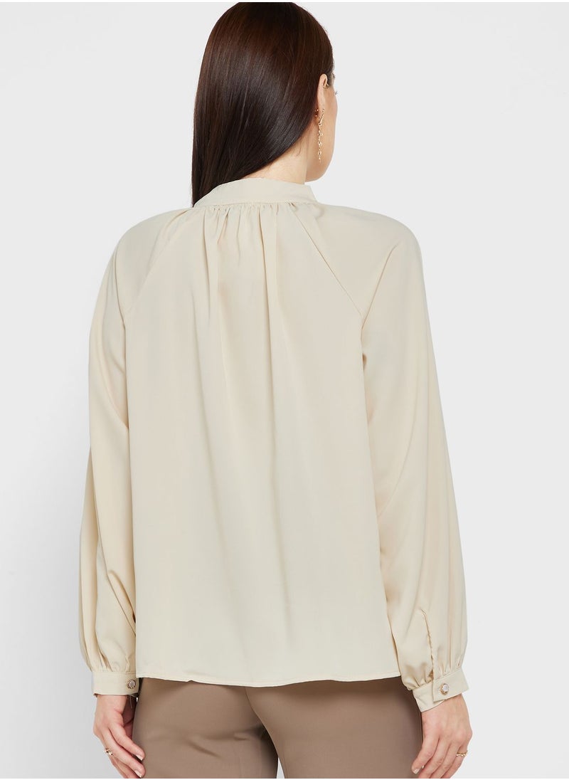 ELLA - Classic Button Down Blouse - Image 1