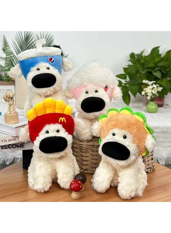 Plush Toys Cute Eight-inch Doll Machine Doll Flow Wedding Throw Small Dolls Wholesale-Color:Cloak Cinnamon Dog-Height:25cm - Image 2
