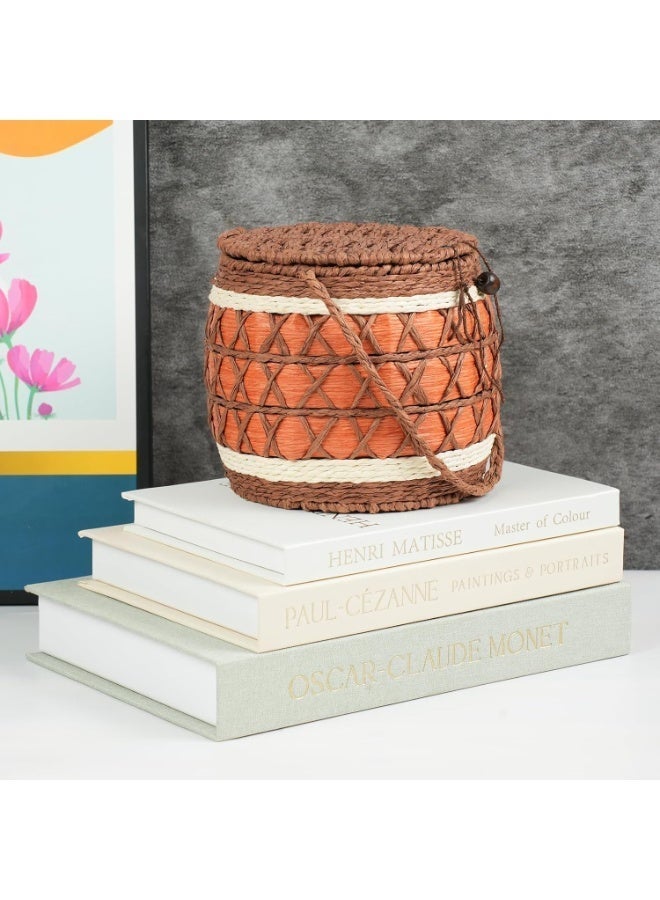 Decorative Books Set of 3, Beautiful Linen Boxes Decor Coffee Table Bookshelf or Mantle, Modern Hardcover Stacked Display Books, Storage Box, Photo Storage and as a Keepsake Box (Gray+Beige+White) - Image 2